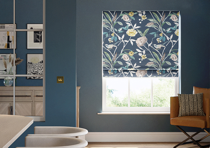 Abigail, Navy - Roman Blind - Image 3